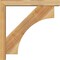 Ekena Millwork Westlake Block Rough Sawn Bracket w/ Offset Brace, Western Red Cedar, 4"W x 22"D x 22"H BKT0402X22X22WTL05RWR - alternate 4
